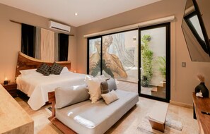 1 habitación, tabla de planchar con plancha, wifi y ropa de cama