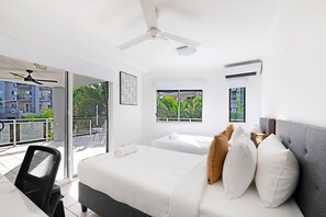 3 bedrooms, iron/ironing board, travel cot, WiFi