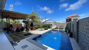 Superior Double Room, Balcony, Pool View | Terrace/patio