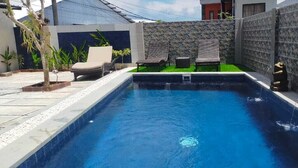 Superior Double Room, Balcony, Pool View | Pool | Outdoor pool - Pradnya Homestay - 1Bedroom Near Uluwatu (Ungasan)