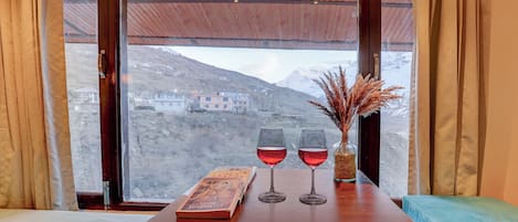 Premium Double Room, Mountain View | Memory foam beds, free WiFi, bed sheets