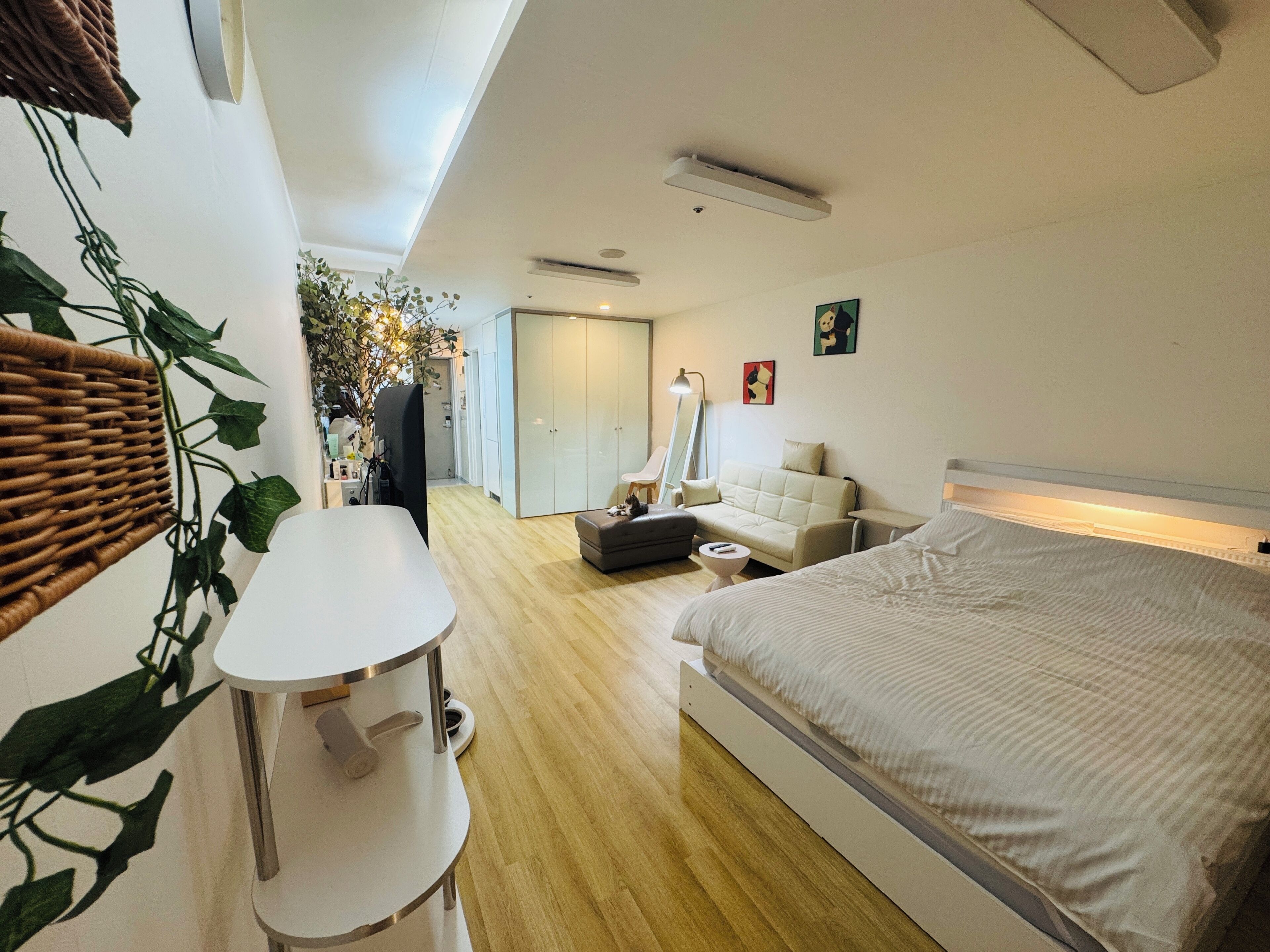 1 bedroom, internet, bed sheets