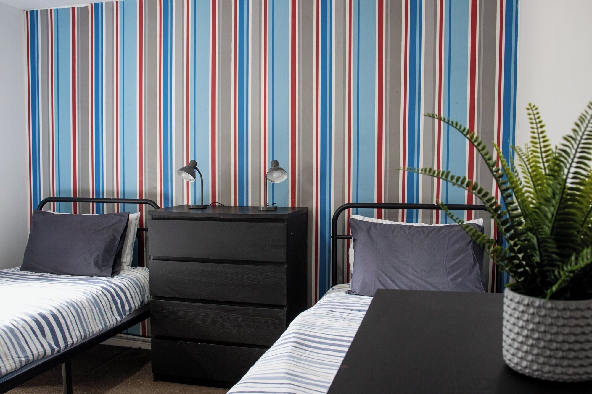 2 slaapkamers, een strijkplank/strijkijzer, gratis wifi