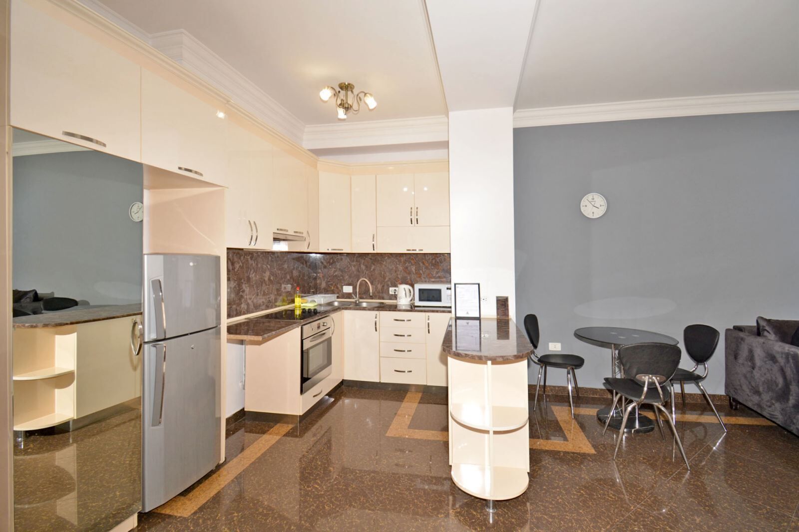 Comfort Apartment, Balcony, Garden View | Private kitchen