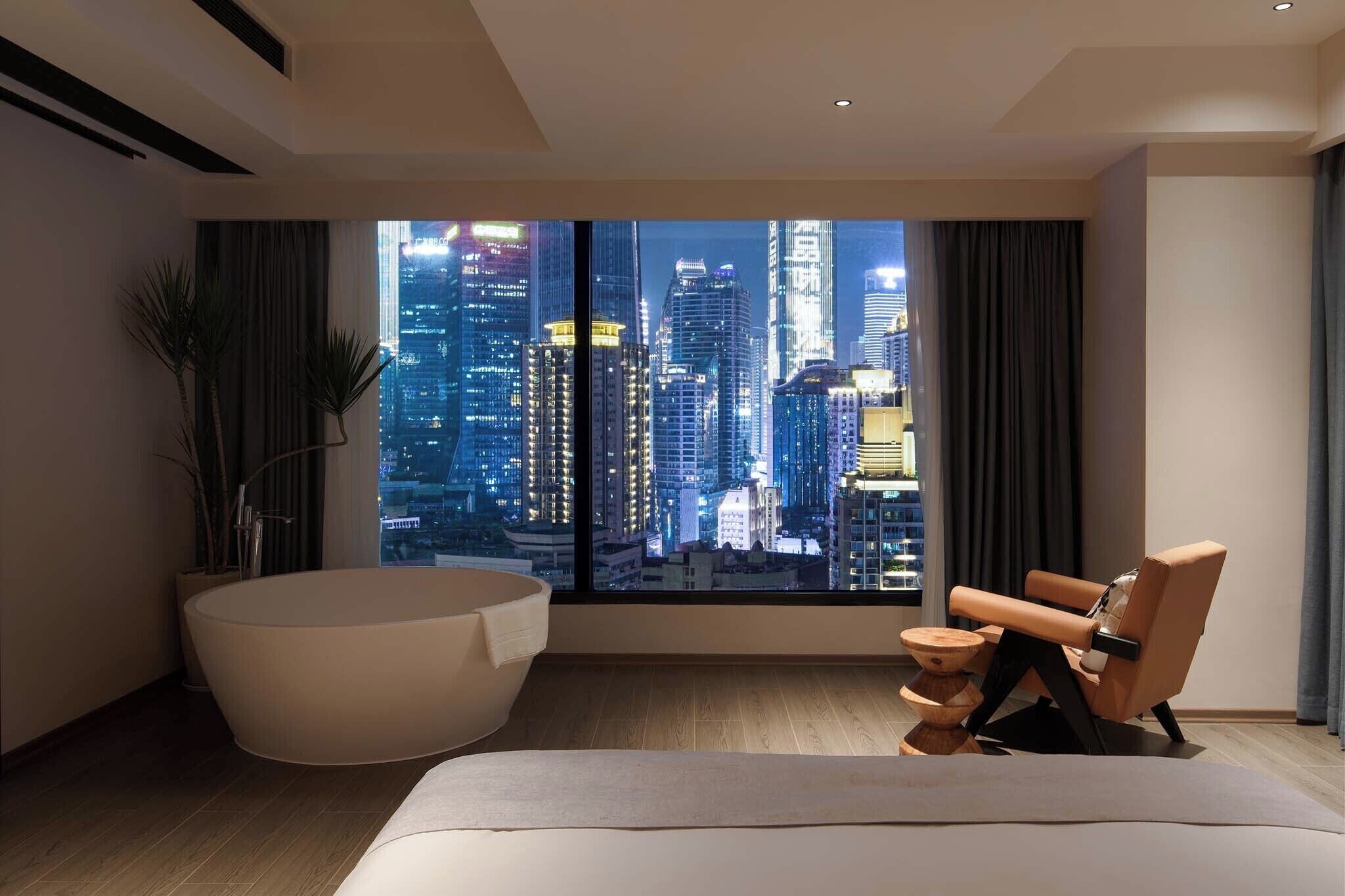 Free toiletries, hair dryer, slippers, towels