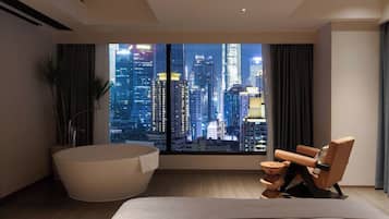 Free toiletries, hair dryer, slippers, towels