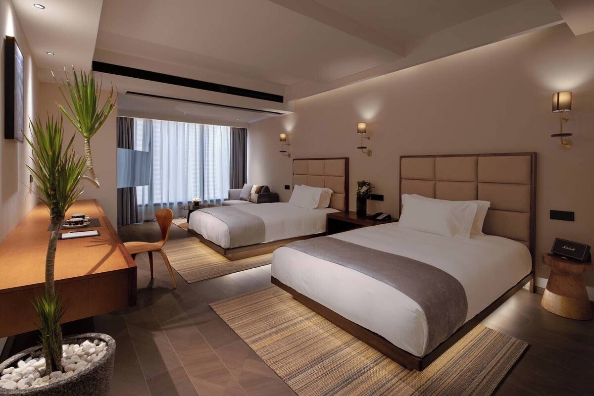 Senior Twin Room, City View | Premium bedding, down comforters, minibar, individually decorated
