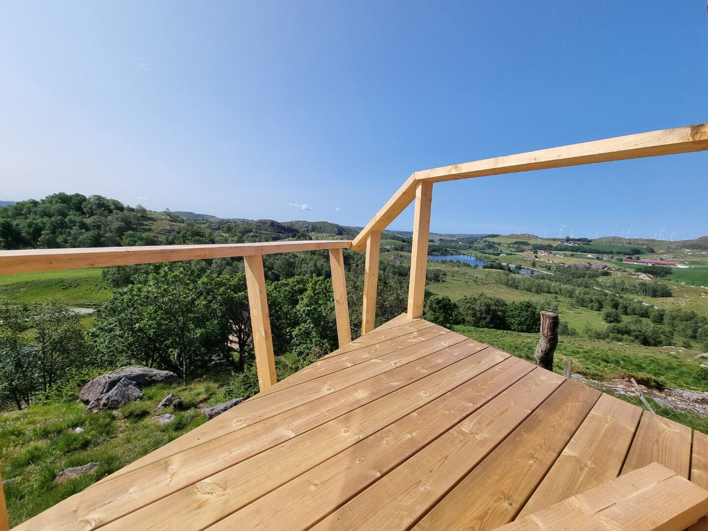 Kabin, pemandangan bukit | Teras/patio