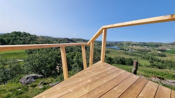 Kabin, pemandangan bukit | Teras/patio