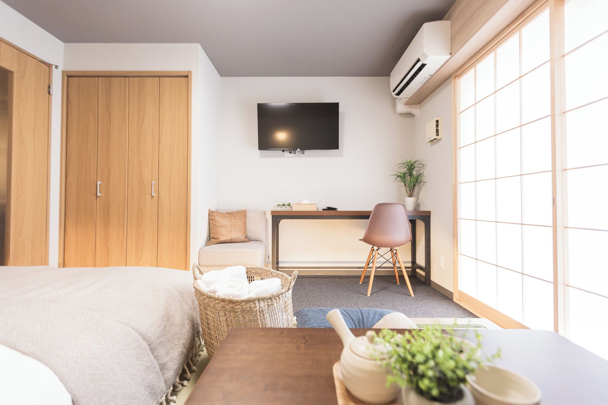 อพาร์ทเมนท์สำหรับครอบครัว, ระเบียง, วิวเมือง | ผ้าม่านกันแสง, Wi-Fi ฟรี