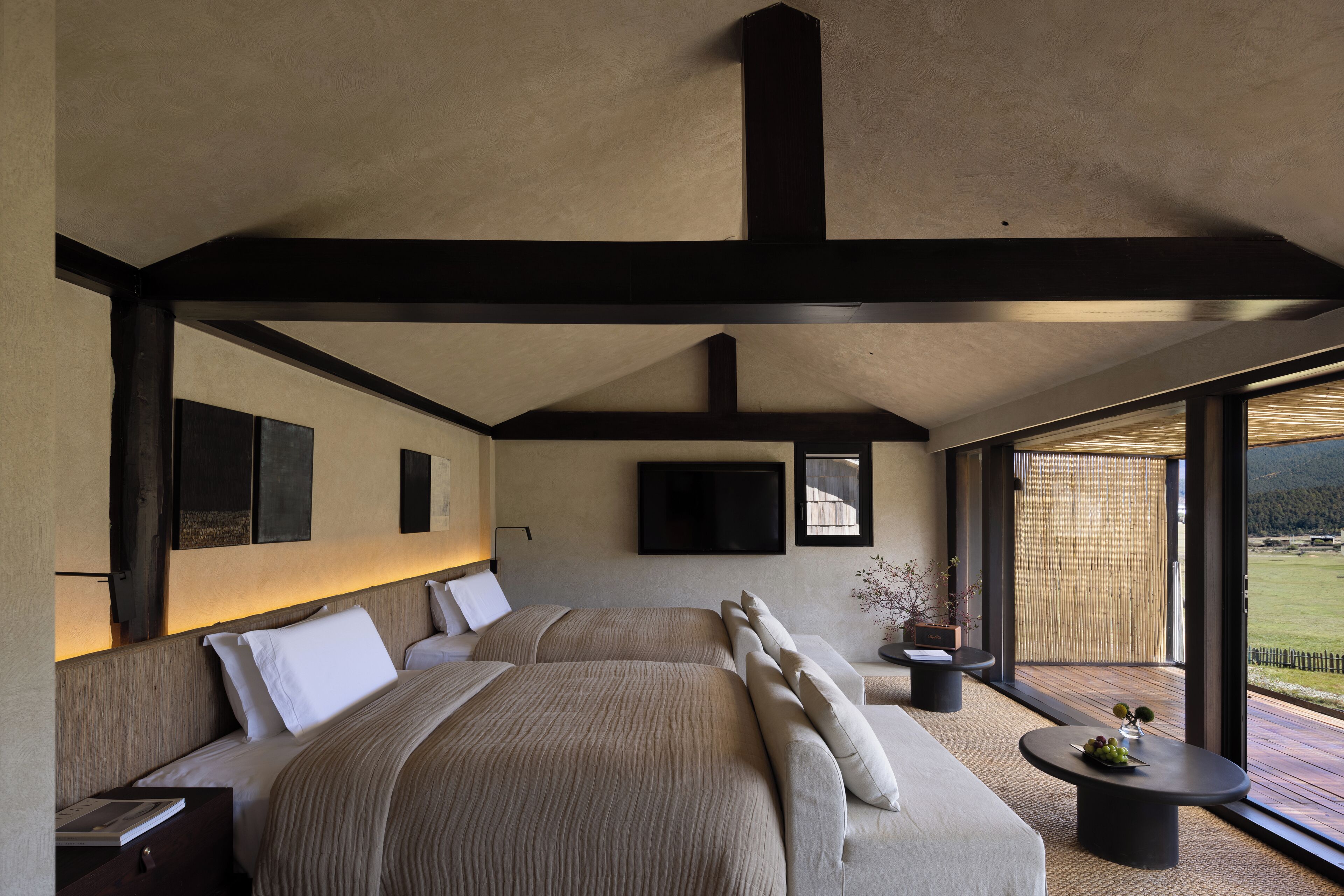 Alpehytte – business, utsikt mot høyde | Skrivebord, skrivebord for bærbar PC, wi-fi (inkludert) og sengetøy