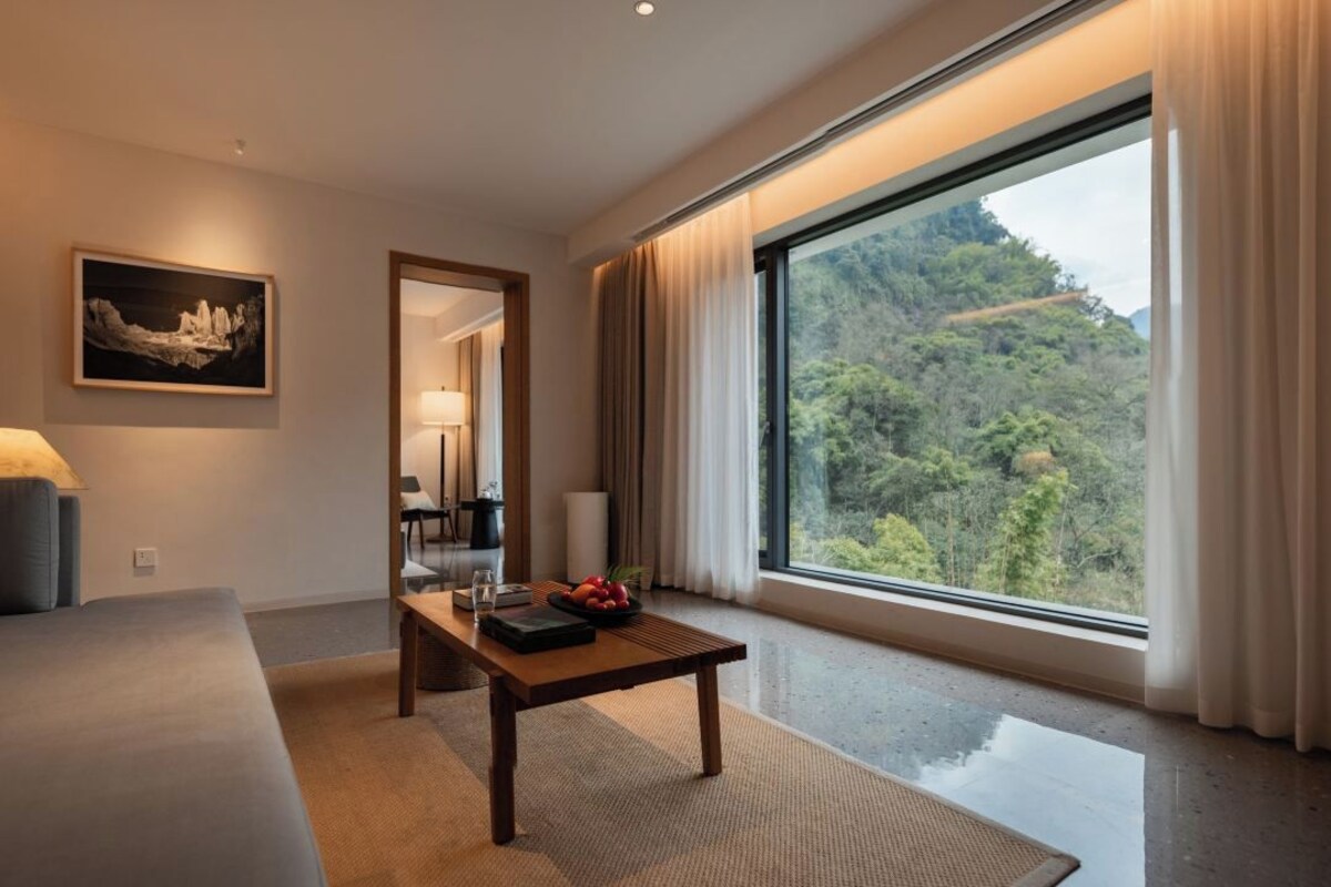 Family Double Room, Hill View | Down duvets, minibar, desk, laptop workspace
