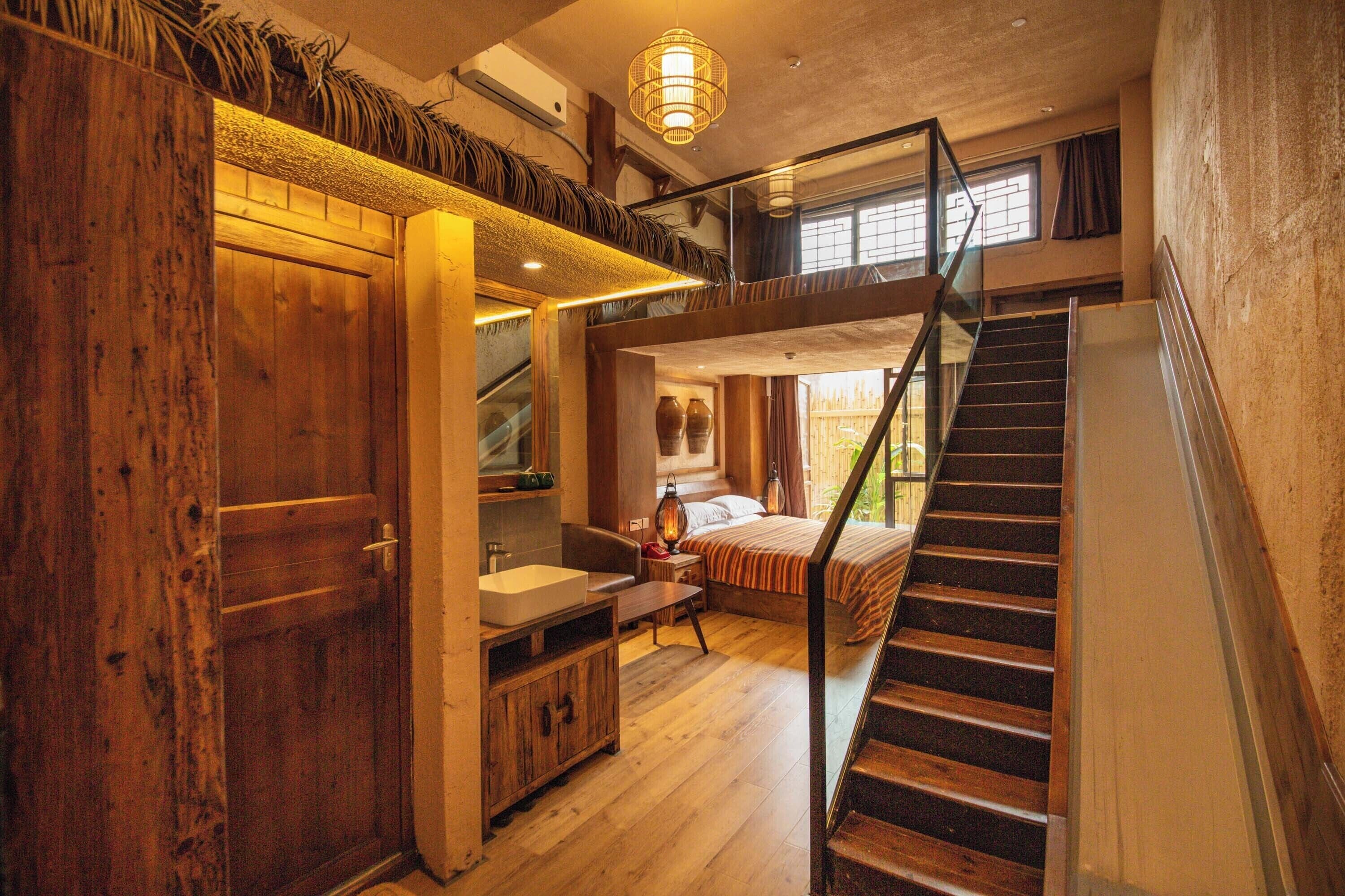 Family Twin Room, City View | Minibar, desk, laptop workspace, blackout drapes