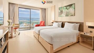 Minibar, in-room safe, desk, blackout curtains