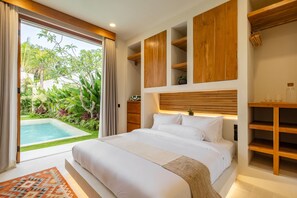 Deluxe Villa, Patio, Pool View | Egyptian cotton sheets, premium bedding, memory foam beds, free WiFi - MALA Villa Balangan (Jimbaran)