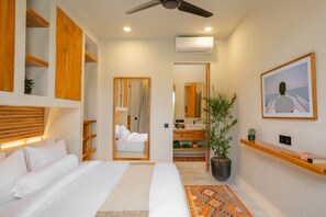 Deluxe Villa, Patio, Pool View | Egyptian cotton sheets, premium bedding, memory foam beds, free WiFi