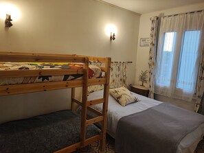 1 bedroom, travel crib, free WiFi, bed sheets