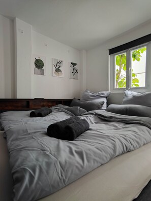 2 dormitoris, planxa i posts de planxar, wifi gratuïta i roba de llit