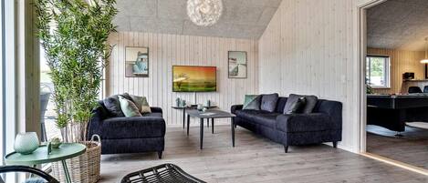 Fireplace, foosball, table tennis