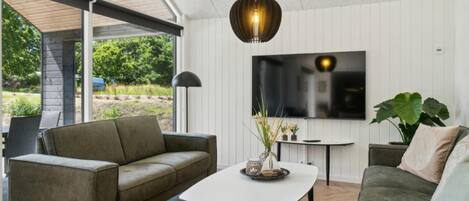 TV, video game console, table football, ping pong