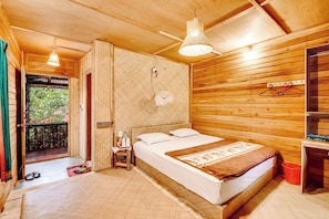 Deluxe tweepersoonskamer, balkon, uitzicht op bergen