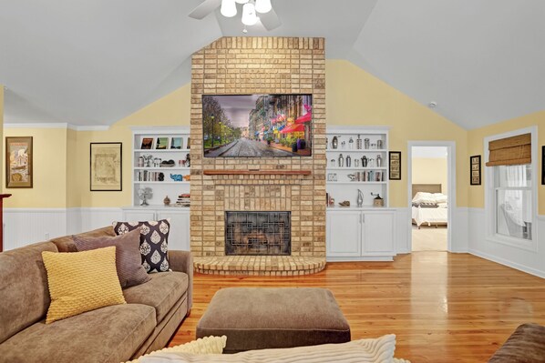 Smart TV, table football, books
