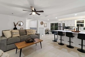 TV, fireplace, table football, offices