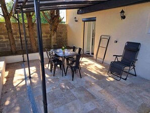 Outdoor dining - Résidence Des Fleurs 1 (Cabourg)