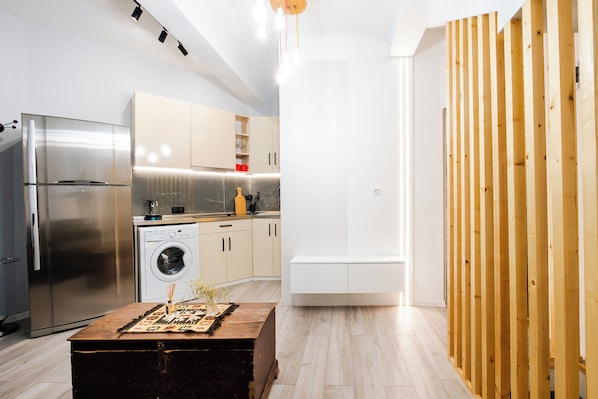 Comfort Apartment, 1 Bedroom | Private kitchen