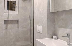 Shower, hair dryer