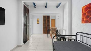 1 bedroom, iron/ironing board, travel crib, free WiFi