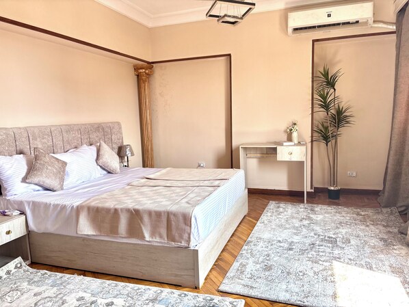 In-room safe, desk, laptop workspace, blackout curtains