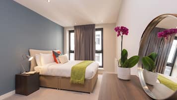 One Bedroom Apartment | Sengetøy av topp kvalitet, individuelt dekorert og individuelt innredet