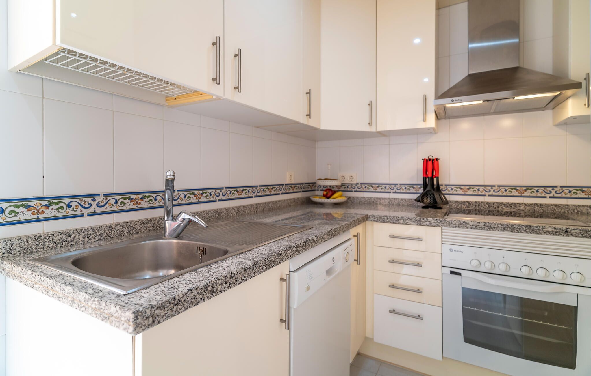 Fridge, oven, stovetop, dishwasher