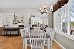 Dining - Crescent Cove: Luxury Lake Anna Retreat for 18 with Sandy Beach & Hot Tub (Orange)