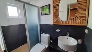 Towels, soap, shampoo, toilet paper