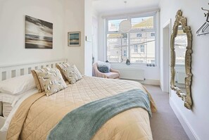 2 bedrooms, iron/ironing board, travel crib, WiFi