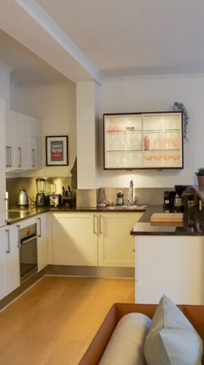 Fridge, microwave, oven, stovetop - Luxurious CPH flat Prime location (København)