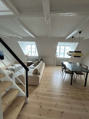 TV, fireplace, offices