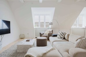 TV, fireplace, offices