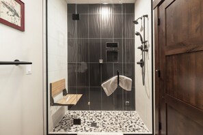 Hair dryer, towels