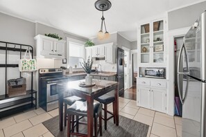 House, 2 Bedrooms | Private kitchen | Fridge, oven, coffee/tea maker - The Chocolate Suite - Walkable And Peaceful 2 Bedroom Home (St. Louis)