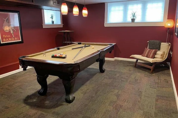 House, 2 Bedrooms | Game room - The Chocolate Suite - Walkable And Peaceful 2 Bedroom Home (St. Louis)