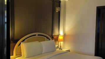 Premium bedding, memory-foam beds, iron/ironing board, free WiFi