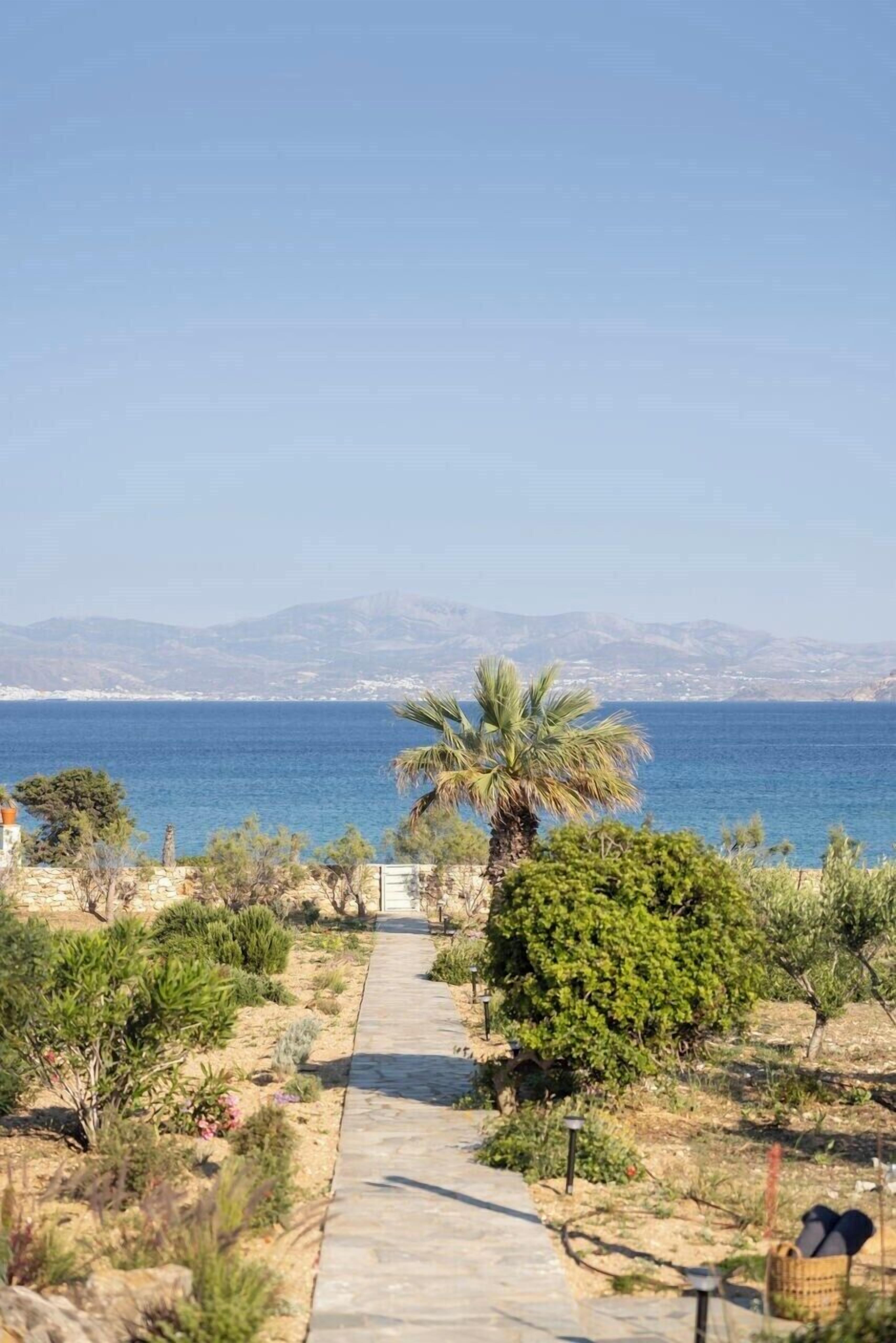 The through the gardens to the cove.