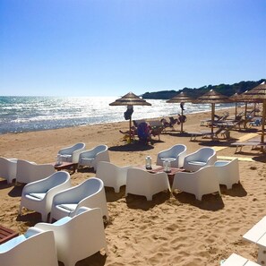 Accommodatie ligt op het strand