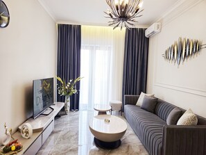 Chambre Signature, 1 chambre, non-fumeur, cuisine | Salle de séjour