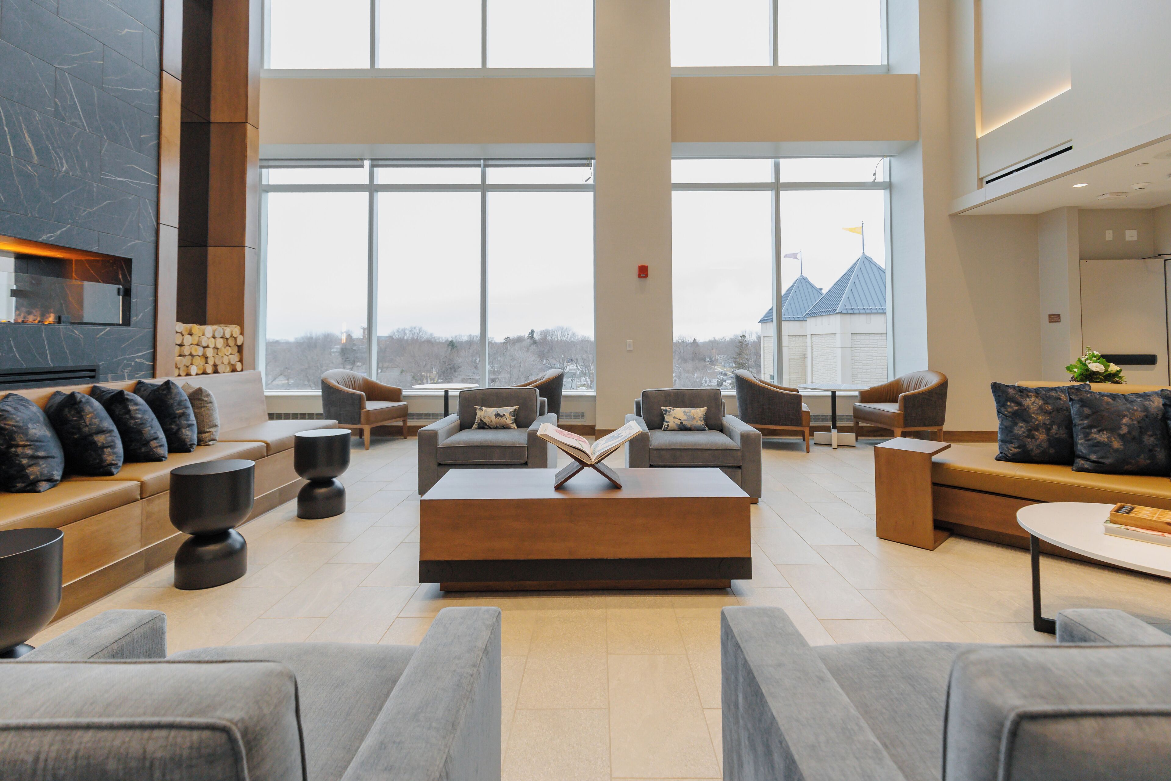 Sala de estar en el lobby