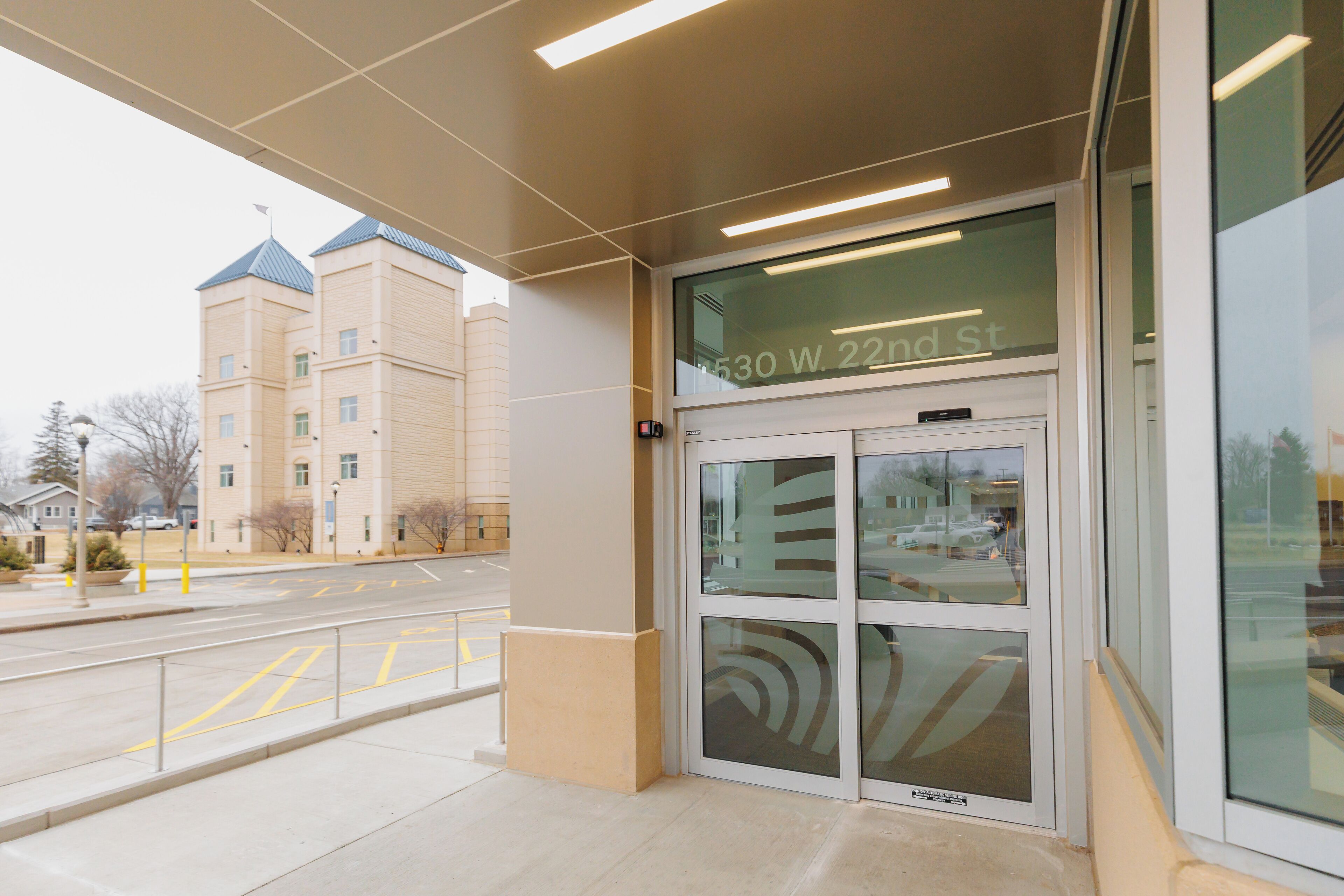 Façana frontal de l'allotjament