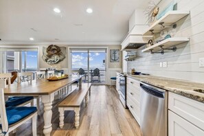 Fridge, microwave, oven, stovetop - Headed West - Private Pool, Beach Front, Pet Friendly, Free Beach Gear! (St. George Island)